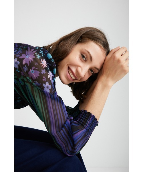 「Desigual」 長袖ブラウス X-SMALL ブラック レディース_画像8