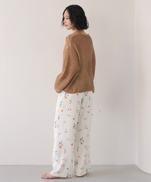 「margaux」 イージーパンツ 38 アイボリー レディース_画像7