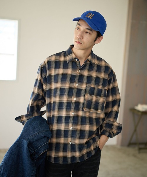 BAYFLOW（ベイフロー） シャツ アソート柄ネルチェックシャツ メンズ