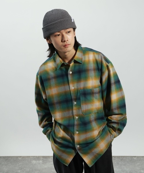 PAGELO多色チェック柄シャツ カラフルチェックシャツ[品番：XT000013713]｜HOOK（フック）｜メンズ