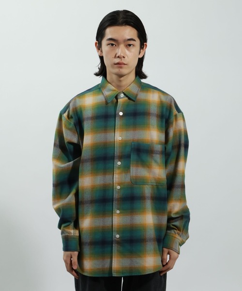 BAYFLOW（ベイフロー） シャツ アソート柄ネルチェックシャツ メンズ