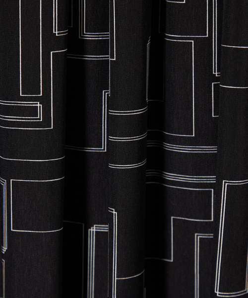 「A/C DESIGN BY ALPHA CUBIC」 フレアスカート 67 ブラック レディース_画像7