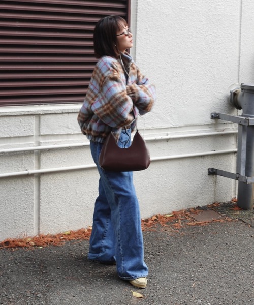 teen boopシャギーブルゾン シャギーチェックブルゾン（ブルゾン）｜TEEN BOOP（ティーンブープ