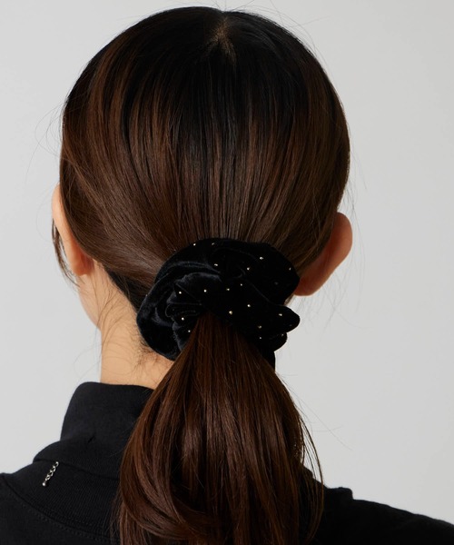 TRESSE（トレス） シュシュ BRIGITTE dot chouchou ストラップ付き