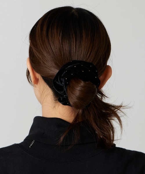 TRESSE（トレス） シュシュ BRIGITTE dot chouchou ストラップ付き