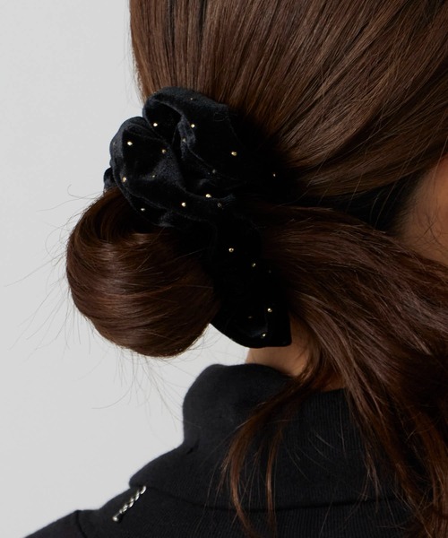 TRESSE（トレス） シュシュ BRIGITTE dot chouchou ストラップ付き