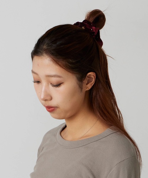 TRESSE（トレス） シュシュ BRIGITTE dot chouchou ストラップ付き