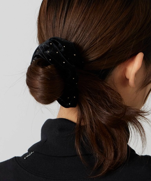 TRESSE（トレス） シュシュ BRIGITTE dot chouchou ストラップ付き
