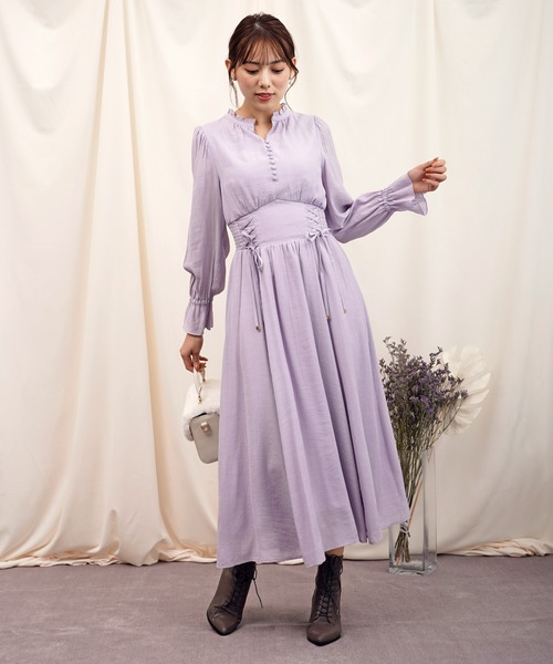 NOELA（ノエラ） 長袖ワンピース S パープル レディース : ZOZOTOWN