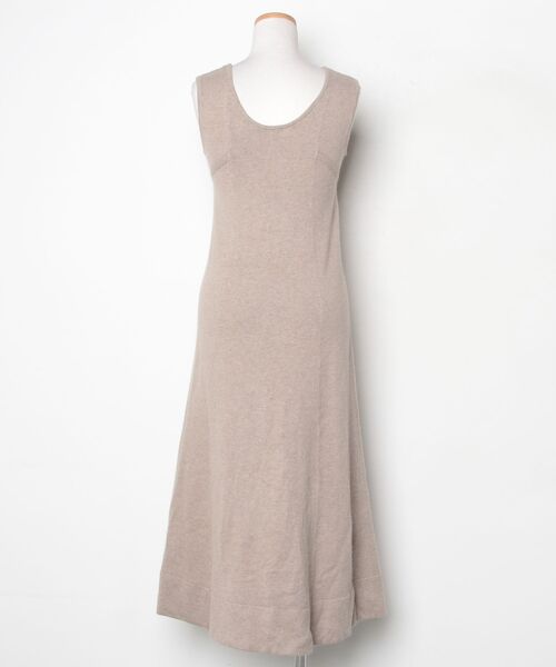 Her lip to ノースリーブ ロングワンピース M ベージュ 中古・古着通販】HER LIP TO (ハーリップトゥ) ノースリーブワンピース