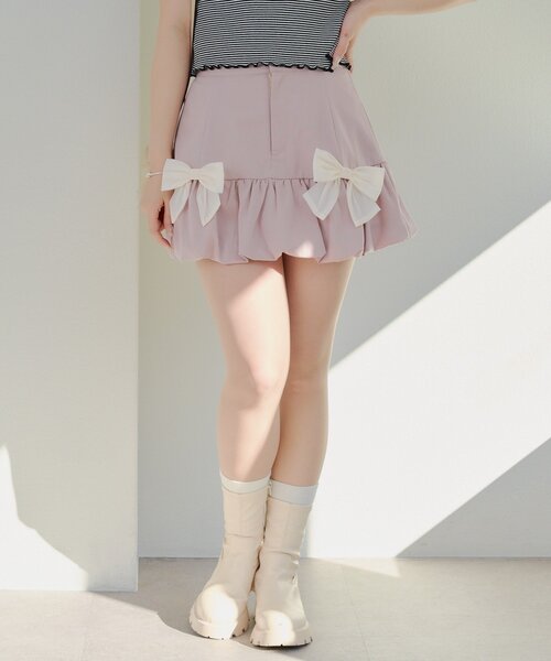 continuer de NICE CLAUP スカート 「2026SS」ミニバルーンスカート