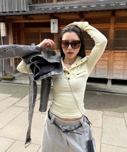 否 ページ d.i.a. 系 ミリタリージャケット トップス 00s ꯁꯧ DAIYA（ダイヤ） tシャツ ミリタリー アウトポケット タートル
