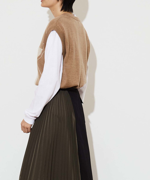 「CONVERSE TOKYO」 ノースリーブニット FREE グレー レディース_画像3