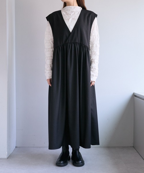 「PUAL CE CIN」 サロペットスカート FREE ブラック レディース_画像2