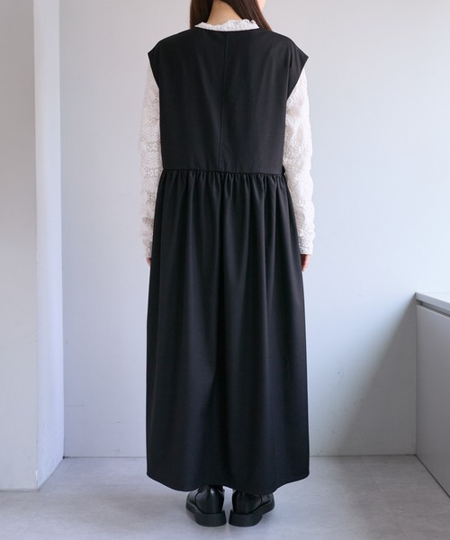 「PUAL CE CIN」 サロペットスカート FREE ブラック レディース_画像4