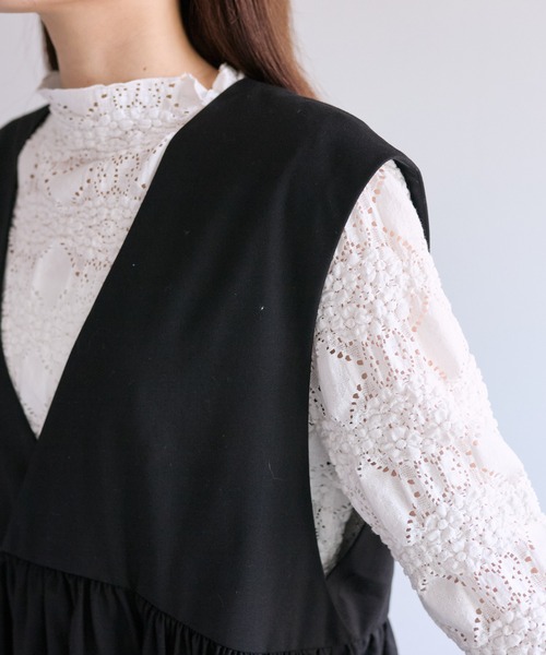 「PUAL CE CIN」 サロペットスカート FREE ブラック レディース_画像6