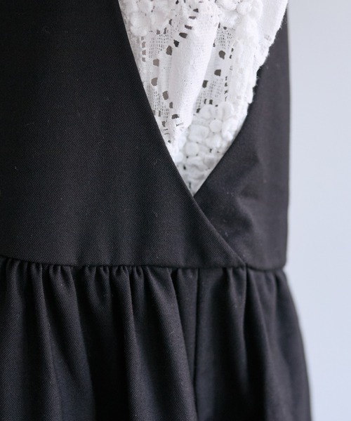 「PUAL CE CIN」 サロペットスカート FREE ブラック レディース_画像7