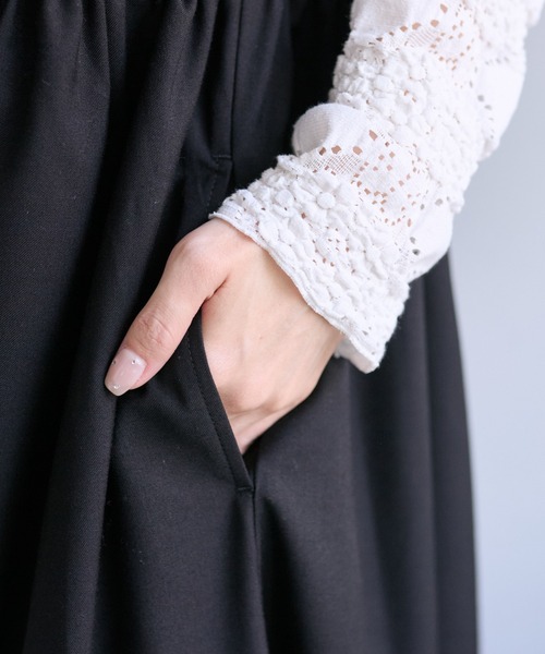 「PUAL CE CIN」 サロペットスカート FREE ブラック レディース_画像8