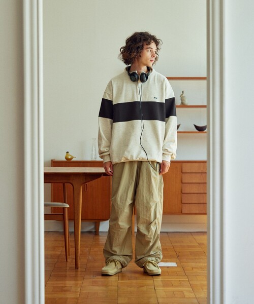 「TOWNCRAFT」 スウェットカットソー LARGE オフホワイト メンズ_画像2