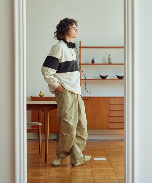 「TOWNCRAFT」 スウェットカットソー LARGE オフホワイト メンズ_画像5