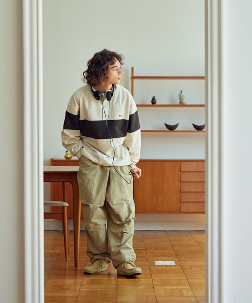 「TOWNCRAFT」 スウェットカットソー LARGE オフホワイト メンズ_画像6