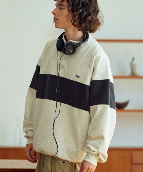 「TOWNCRAFT」 スウェットカットソー LARGE オフホワイト メンズ_画像7