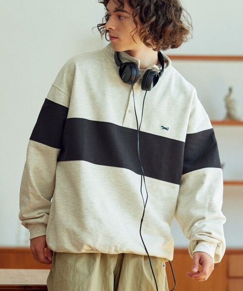 「TOWNCRAFT」 スウェットカットソー LARGE オフホワイト メンズ_画像8