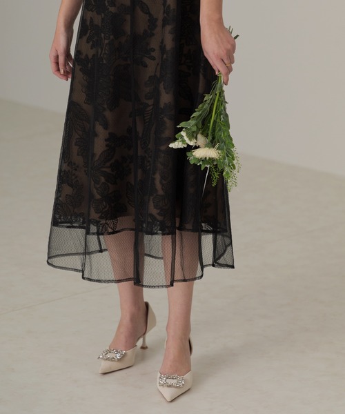 「Leja」 長袖ワンピース MEDIUM グレー レディース_画像5