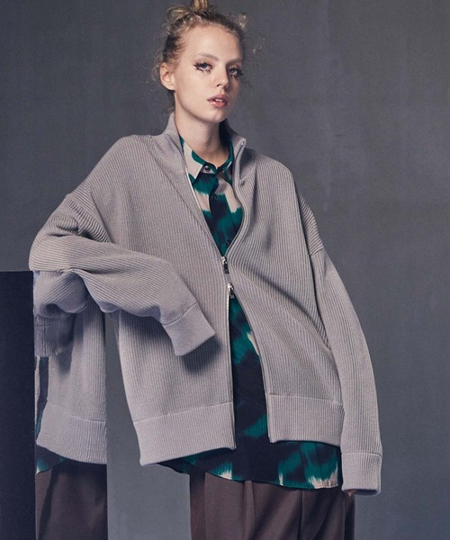 MAISON SPECIAL（メゾンスペシャル） ニットカーディガン 2 グレー