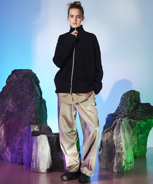 MAISON SPECIAL（メゾンスペシャル） ニットカーディガン 2 グレー