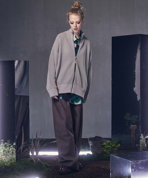 MAISON SPECIAL（メゾンスペシャル） ニットカーディガン 2 グレー