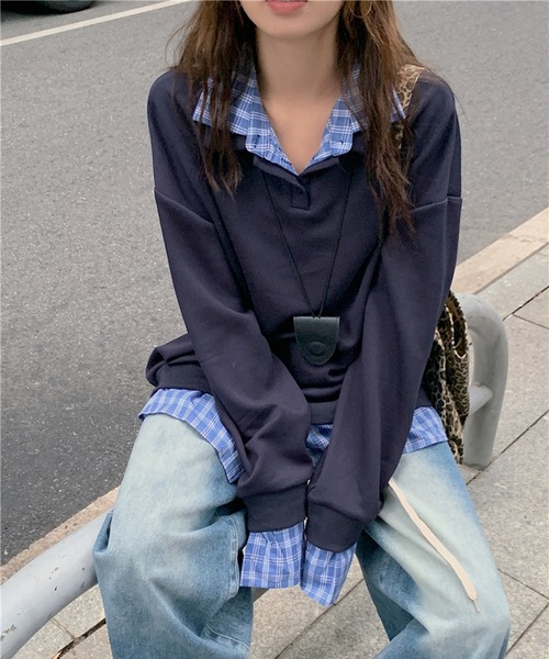 ティージャパン T.japan スウェット トレーナー 裏起毛 クロップド丈