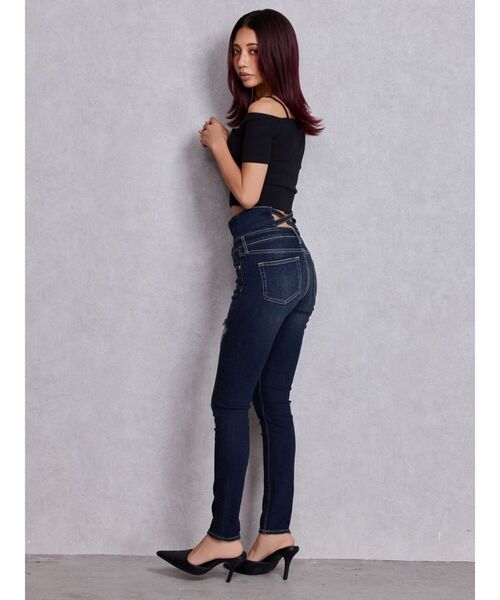 GYDA(ジェイダ) ジーンズ デニム デニムパンツ ハイウエストバック GYDA(ジェイダ) ジーンズ デニム デニムパンツ ハイウエストバック