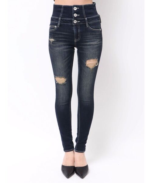 GYDA（ジェイダ） ジーンズ デニム デニムパンツ ハイウエストバック