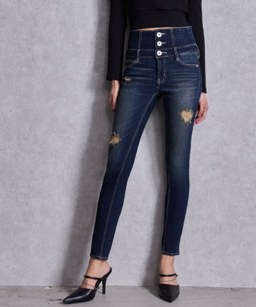 GYDA（ジェイダ） ジーンズ デニム デニムパンツ ハイウエストバック