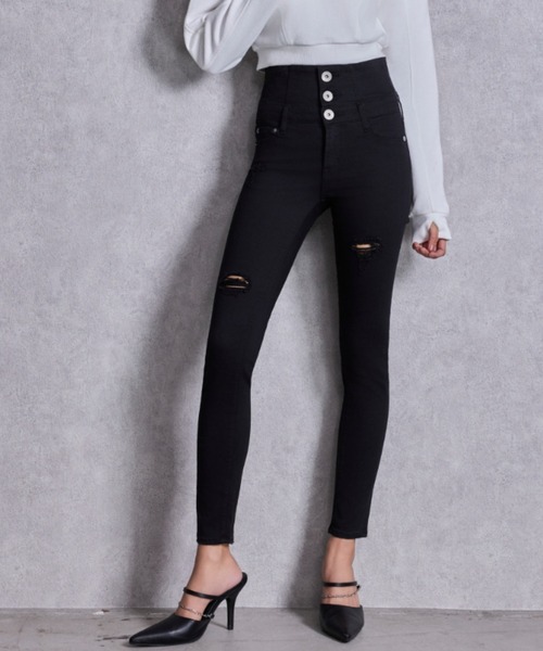 GYDA（ジェイダ） ジーンズ デニム デニムパンツ ハイウエストバック