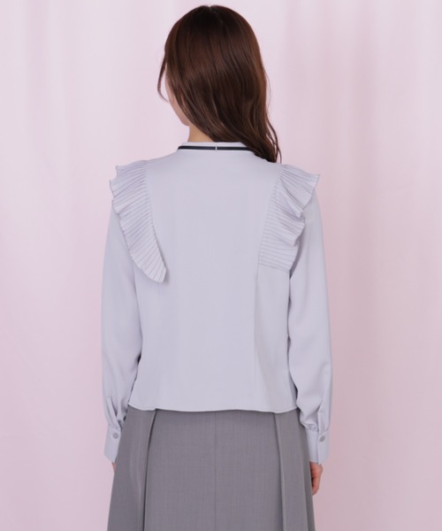 JILL STUART＊新品 ミッシェル フリルタックホワイトブラウス Sサイズ JILL by JILL STUART（ジルバイジルスチュアート） ブラウス シャツ