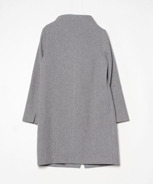 「B7」 ノーカラーコート 38 グレー レディース_画像2