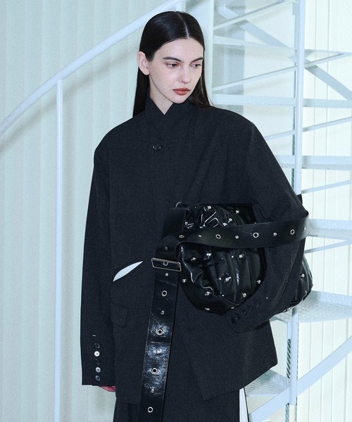 seyto / スタッズパデットショルダーバッグ ショルダーバッグ Studs padded sholder bag / スタッズパデット