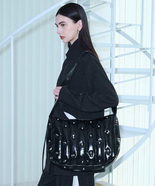 seyto / スタッズパデットショルダーバッグ ショルダーバッグ Studs padded sholder bag / スタッズパデット