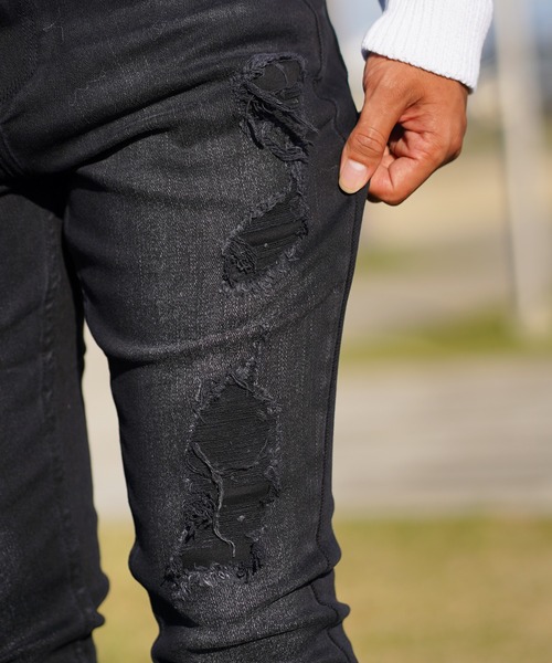 adamsJUGGLER（アダムスジャグラー） スキニーデニムパンツ S ブラック