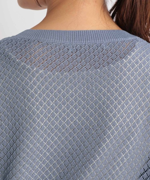 「Andemiu」 ニットカーディガン FREE ブルー レディース_画像6