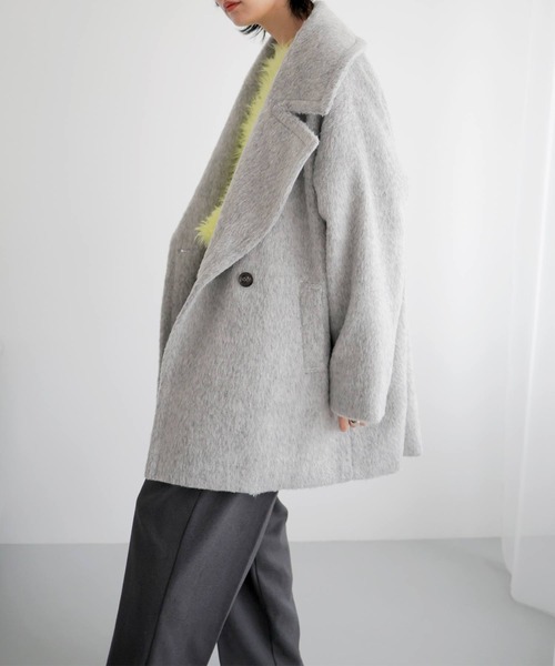 「LIAN」 ピーコート FREE グレー レディース_画像6