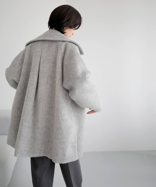 「LIAN」 ピーコート FREE グレー レディース_画像7