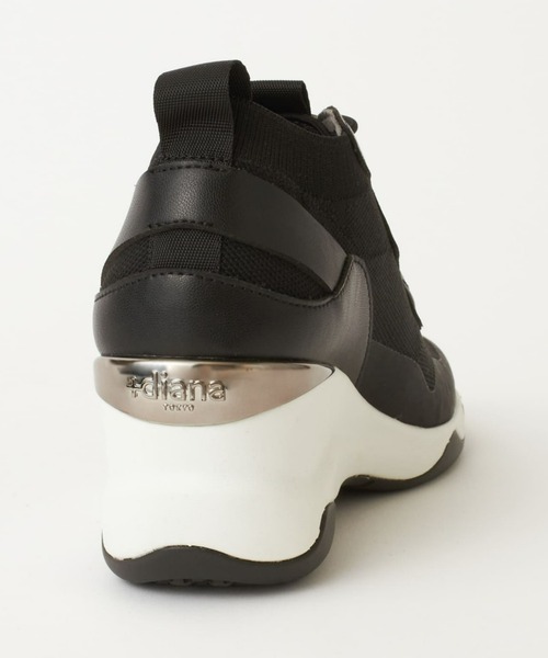 「+diana」 ローカットスニーカー 23.5cm ブラック レディース_画像4
