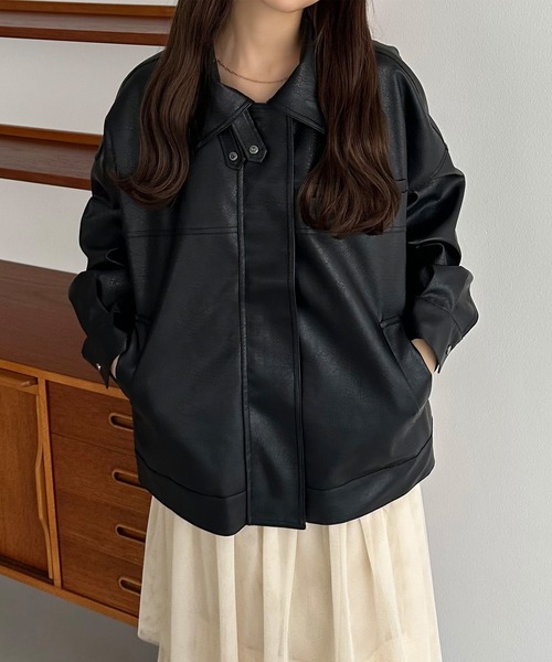 「callautia」 ブルゾン X-LARGE ブラック レディース_画像9