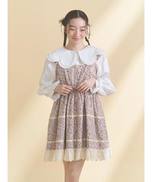 新品未使用 merry jenny 開襟ブラウス merry jenny（メリージェニー） ブラウス シャツ ビッグカラーブラウス