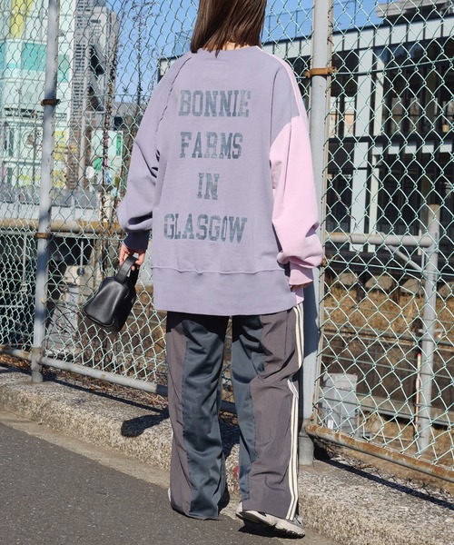 「etsinta」 スウェットカットソー ONE SIZE オレンジ レディース_画像8