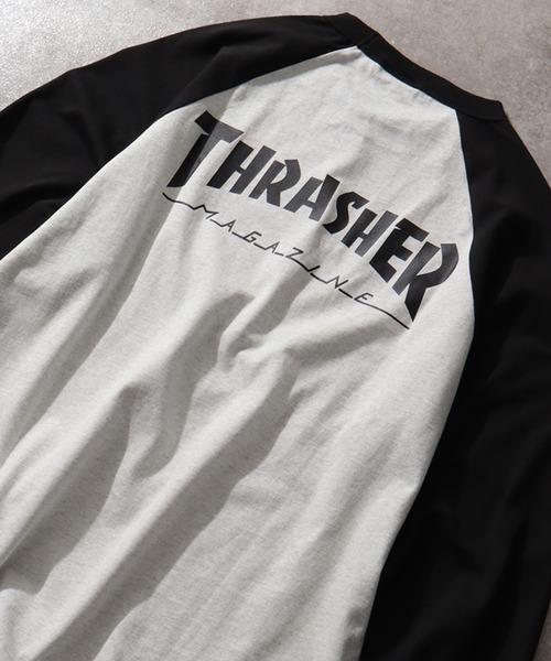 「THRASHER」 長袖Tシャツ L ホワイト メンズ_画像2