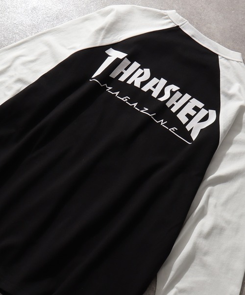 「THRASHER」 長袖Tシャツ L ホワイト メンズ_画像6
